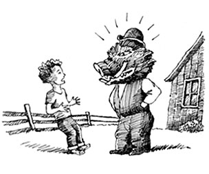 Illustration from The Cellar Door